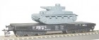3623 Peresvet Heavy duty Flat car with tank "Panzer IV"